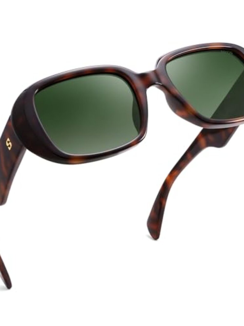 Retro Oval Oversized Polarized Sunglasses for‎ Women UV400 Designer Shades